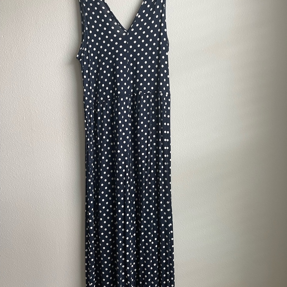 ASOS design curved smock jumpsuit in polka dot - Picture 4 of 9